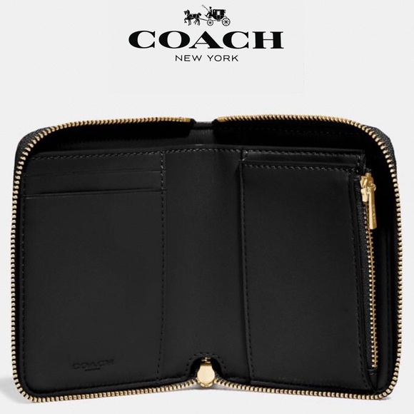 COACH Signature Canvas Beach Umbrella Wallet - Picture 2 of 3